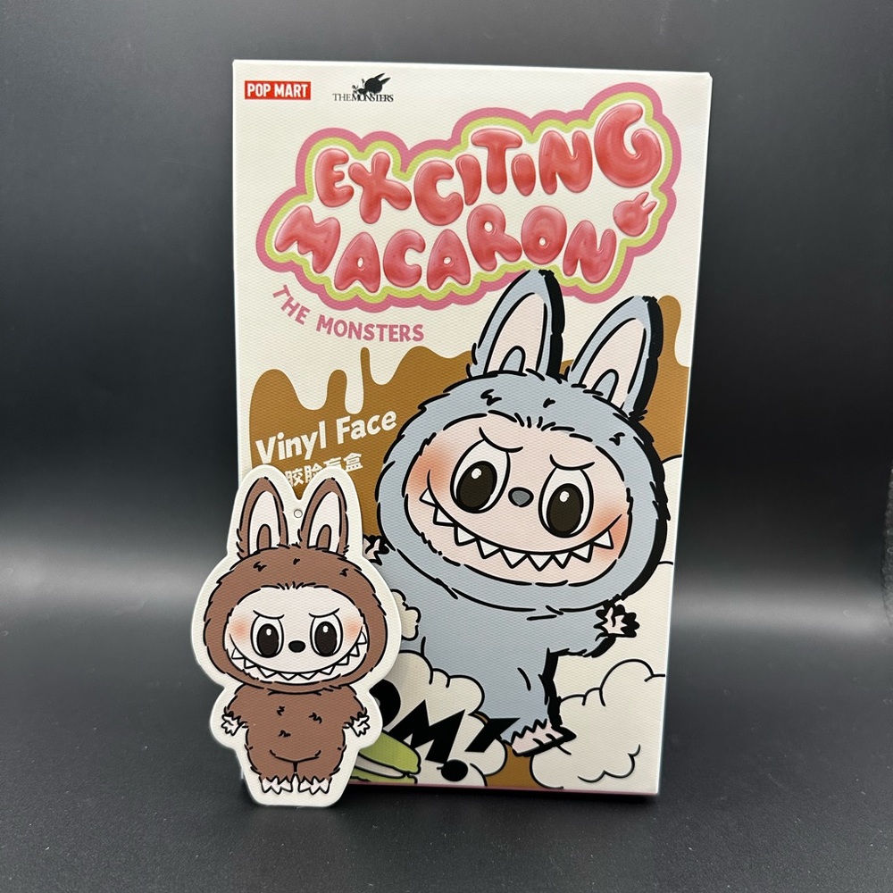 Labubu Exciting Macaron Vinyl Face Plushie - Toffee